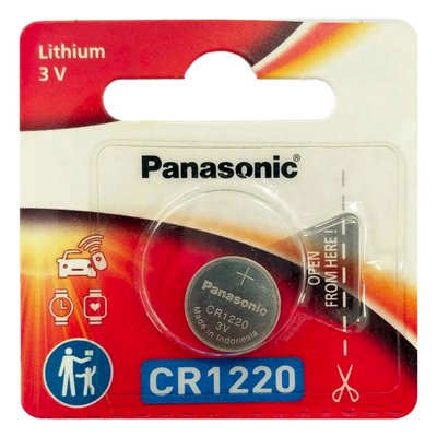 Batería de Litio tipo Moneda / 3V / 35mAh / CR1220 / No Recargable / -30°C a +60°C | CR1220PM