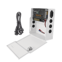 Fuente de Poder Profesional de 12 Vcc @ 4 A / Soporta 4 Cámaras / Capacidad de Batería de Respaldo (No Incluída) / Voltaje de Entrada 96-264 Vca | PLK12DC4ABK