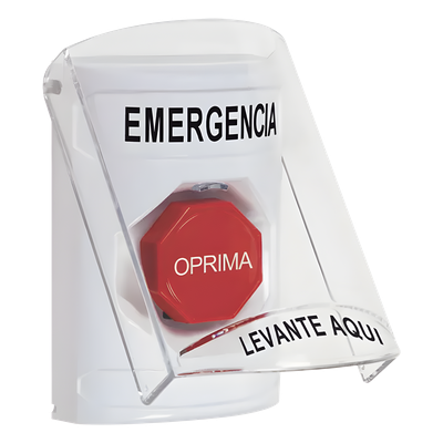 Botón Multipropósito / Montaje Superficie / Tapa Policarbonato / Pre-Alarma Integrada / Texto Español / Compatible ADA / Solo Interior | SS23A2EM-ES
