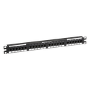 Panel de Parcheo de Impacto / Categoría 5e / 24 Puertos / 1UR / 19 Pulgadas / PoE 100W / T568A/B | DP245E88TGY
