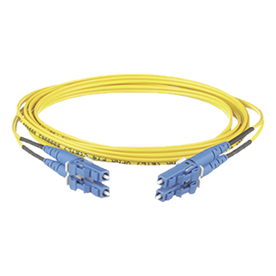 Jumper de Fibra Óptica / Monomodo OS2 9/125 / LC-LC Dúplex / OFNR-LSZH / 15 m (49.21 pies) / Amarillo | F92ERLNLNSNM015