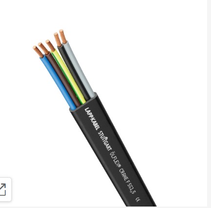 SSMELE Cable plano; 12G2.5; U0/U: 300/500 V; Caucho; Identificación de conductores: Números; flexible N. de parte 0041051