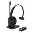 Diadema Inalámbrica / DECT 6.0 + Bluetooth 5.3 / IPX7 / Alcance 200m Interior 300m Exterior (656ft Interior 984ft Exterior) / Audio HD con Cancelación IA / Micrófono Rotable / Base de Carga | DH301D