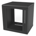 Gabinete para Montaje en Pared Cuerpo Fijo, con 12 Unidades de Rack, de 19in, Puerta de Cristal Templado, Fabricado en Acero | SR-1912-GFP