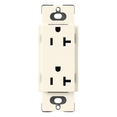 Contacto Dúplex de Pared / 20 A / 125 V / Terminales Laterales o Push-In / Acabado Satin Colors / Sin Tamper-Resistant | SCR20BI