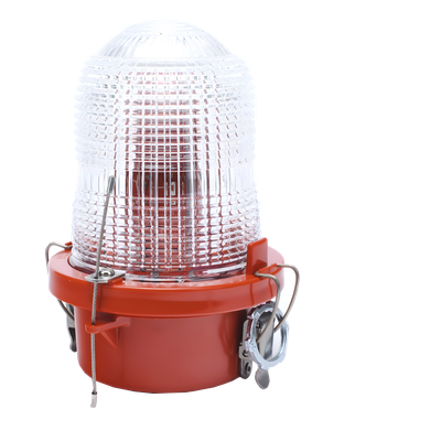 Luz de Obstáculo FAA Tipo L-810 / LED Rojo e Infrarrojo / Intensidad Baja 32.5 CD / 12W / 120-240V AC / Haz Vertical 10° / Cobertura 360° / IP65 / Base Valox | OL1-VLED-3IR