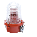 Luz de Obstáculo FAA Tipo L-810 / LED Rojo e Infrarrojo / Intensidad Baja 32.5 CD / 12W / 120-240V AC / Haz Vertical 10° / Cobertura 360° / IP65 / Base Valox | OL1-VLED-3IR