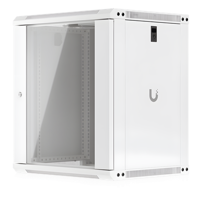 Gabinete Rack 12U / 550 x 450 mm / 50 kg Carga / Vidrio Templado / 21.7 x 17.7 x 25' | UACC-RACK-12U-WALL-450-G