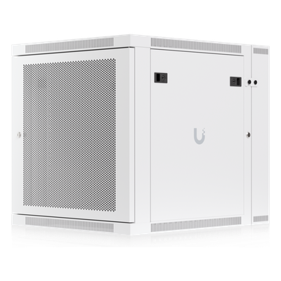 Gabinete Rack 12U / Montaje Pared / Puerta Trasera Abatible / Profundidad Ajustable 434-559 mm / Acero SPCC / 600 x 703 mm (23.6 x 27.6') | UACC-RACK-12U-WALL-SW-P