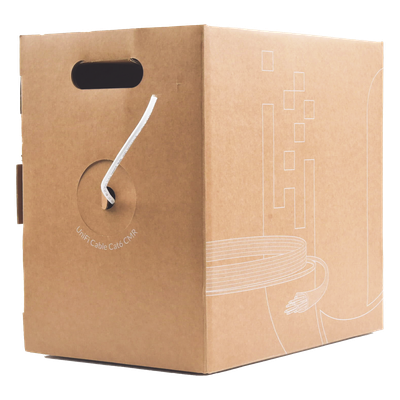 Bobina de cable UTP Riser (CMR) UniFi, Cat6, Color blanco, 23 AWG, 305m para interior | U-CABLE-C6-CMR