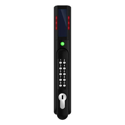 Chapa de Seguridad Electrónica / Doble Autenticación RFID y PIN / Lector Dual 125 kHz y 13.56 MHz / Sensor de Humedad Integrado / 200 Usuarios / LED de Alertas | ACF06