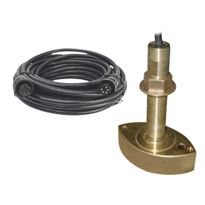 Kit de transductor / Frecuencia dual 50/200 kHz / Potencia 600 W / Cable 8 m (26.2 ft) / Conector 10 pin para sonda FURUNO / Bronce anticorrosión | B45FURKIT