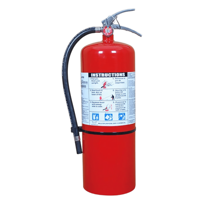 Extintor de Polvo Químico Seco / 20 lb (9.07 kg) / Clase ABC / UL Listado / Descarga 23 s / -40°C a 49°C | PD20LB