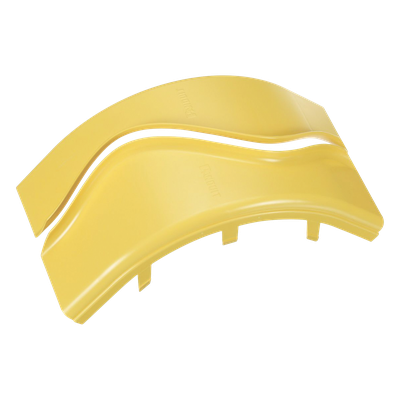 Tapa de Bajada Vertical Exterior de 90° / Radio de Curvatura 50.8 mm / Canaleta 6x4 FiberRunner™ / Material PC/ABS Resistente a UV / Altura 220.2 mm (0.72 ft) | FROVRASC6LYL