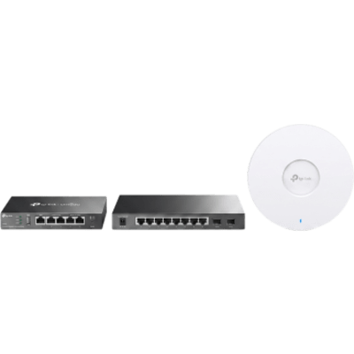 Kit de Iniciación en redes OMADA / 1 Router ER605 / 1 Switch TL-SG2210P(SG2210P) /  Punto de Acceso EAP613 | KIT-CERT-OMADA
