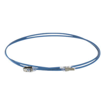 Patch Cord Cat6A / 28 AWG / S/FTP Blindado / 4 m (13.1 ft) / CM/LS0H / PoE Tipo 3 y 4 | STP28X4MBU