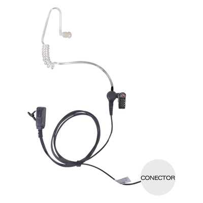 Micrófono-Audífono de Tubo Acústico / Grado Médico / Conector 3.5 mm / Compatible KENWOOD y ABELL | TX-EHK04AV2