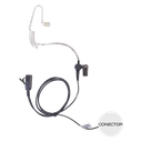 Micrófono-Audífono de Tubo Acústico / Grado Médico / Conector 3.5 mm / Compatible KENWOOD y ABELL | TX-EHK04AV2