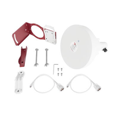 Antena Sectorial Horn / 4.9-6.5 GHz / 19 dBi / Haz 30° / Polarización Dual V/H 45° / IP Resistente a Intemperie | TXPJHSMIMO