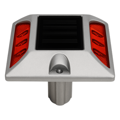 Señalizador Vial Solar / 6 LED Intermitentes / Alcance Visual 800 m (2624.7 ft) / Autonomía 108 h / IP68 / Carga 20000 kg / -25°C a +75°C | AC-LED