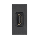 Módulo HDMI / Conector Hembra-Hembra / Full HD y 4K / Acabado Negro / Sistema Modular K45 | SM-HDMI-N