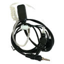 Micrófono Audífono de Solapa / Tubo Acústico Transparente / 2 Cables / Audio Bidireccional / Material Hipoalergénico | NF893ET