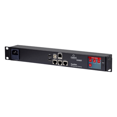 Gateway de Monitoreo Ambiental / 48 Sensores / 3 Puertos / 40 m (131.2 ft) por Puerto / 1U Rack / 1 GbE / LCD Táctil | 11079-001