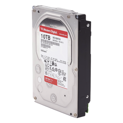 Disco Duro para NAS / 10 TB / 7200 RPM / SATA III 6 Gb/s / Caché 128 MB / Hasta 16 Bahías | WD103KFBX