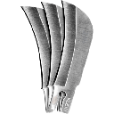 Cuchilla de Repuesto Tipo Hawkbill / Acero Inoxidable 440A / Paquete de 3 Unidades / Para Navaja Multiusos 44218 | 44219