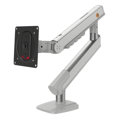 Brazo Ergonómico para Monitor / Soporte 17" a 32" / VESA 75x75 y 100x100 mm / Carga 2-7 kg (4.4-15.4 lbs) / Ajuste de Tensión / Rotación ±90° / Altura 419 mm (16.5") / Color Blanco | A5-XSNB