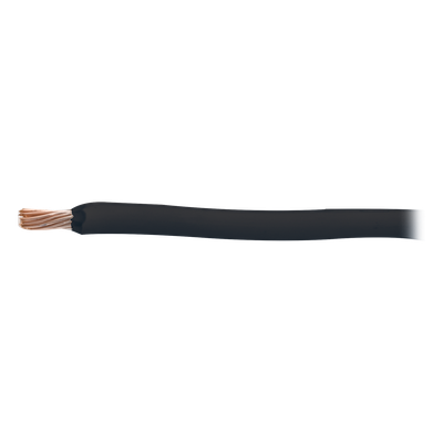 Cable Eléctrico THW-LS / 4 AWG / 19 Hilos / 100 m (328 ft) / Cobre Suave / Negro / Intemperie | SLY-287-BLK/100