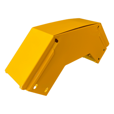 Curva Vertical Exterior / 90° / Aluminio 4" x 4" / Radio 8" / Epóxico Amarillo / IP para Exteriores | CHFBVE904X4R8EPK