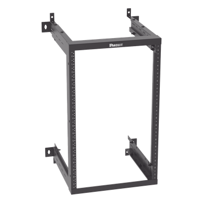 Rack de Montaje en Pared / 19 Pulgadas / 18 UR / Profundidad Ajustable 18/21.5/25 Pulgadas / Rieles Roscados #12-24 Numerados / Acero con Recubrimiento en Polvo | AWMR18