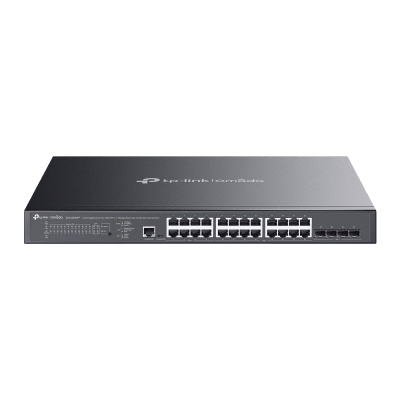 Switch L2+ Gestionado / 24 Puertos Gigabit + 4 Puertos 10G SFP+ / 16 PoE+ (30W) + 8 PoE++ (90W) / 128 Gbps / 500W PoE Budget / SDN Cloud | SG3428XMPP