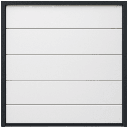 Seccion para puerta de Garage / Lisa / Linea Central / Panel de 21" / Color blanco / Para APDOOR208 / Estilo Americana. | SEC-DOOR20-21