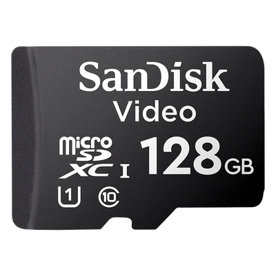 Memoria microSD / 128 GB / Alta Resistencia / Videovigilancia / Clase 10 / 80 MB/s / -25°C a 85°C | SDSDQAS4-128G-BP