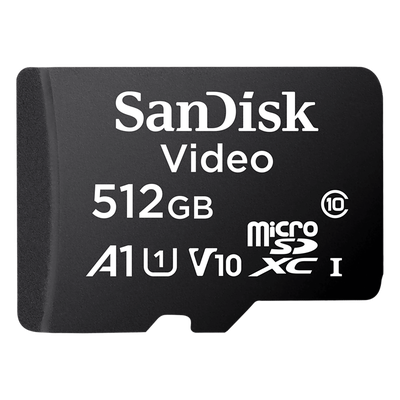 Memoria microSD / 512GB / Alta Resistencia / Clase 10 / -25°C a 85°C / 50MB/s escritura / 256 TBW | SDSDQAS5512GBP