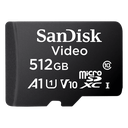 Memoria microSD / 512GB / Alta Resistencia / Clase 10 / -25°C a 85°C / 50MB/s escritura / 256 TBW | SDSDQAS5512GBP