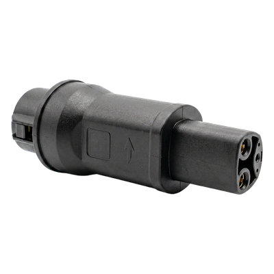 Adaptador de Conector EV / Entrada Tipo 1 (SAE J1772) / Salida NACS / 7 kW / 32 A / 220 V AC / Monofásico / Uso Interior y Exterior | T1/NACS