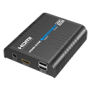 Receptor KVM HDMI / 4K 60 Hz / Extensión 120 m (393.7 ft) / 18 Gbps / IPColor Stream / USB HID / HDCP 2.2 | TT473KVMRX