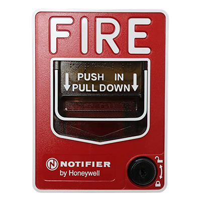 Estación Manual de Alarma Contra Incendio / Doble Acción / Con Cerradura y Llave / Exterior / UL 38 / ADA / Caja SB-I/O Incluida | NBG-12LOB