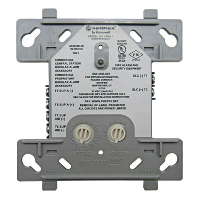 Módulo Monitor Direccionable / Detectores de Humo Convencionales 2 Hilos / 24 V / Protocolos FlashScan y CLIP / Estilo B o D / Dirección 01-159 | FZM-1
