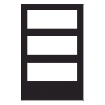 Puerta con Ventana para Gabinete / Acero Calibre 16 / Apertura 180° / Bisagra Reversible / Compatible con Serie CAB-4 Onyx | DR-C4