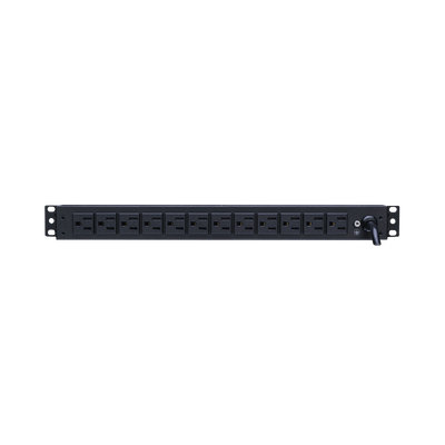 PDU Básico Para Distribución de Energía, Con 12 Tomas NEMA 5-15R Traseras, 1UR, 15 Amp, 120 Vca | PDU15B12R