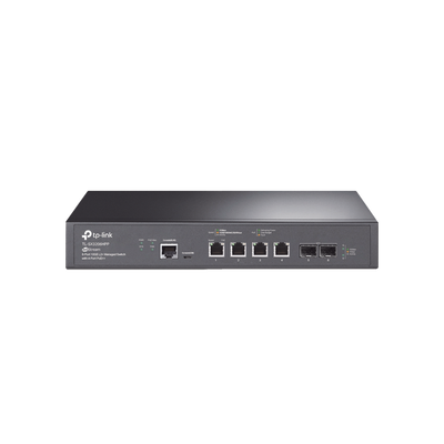 Switch L2+ PoE++ Omada 6 Puertos 10G / 4 Puertos 802.3 af/at/bt  Multi-Gigabit  1G, 2.5G, 5G, 10G / 2 Puertos SFP+ 10G / Multicast IGMP / Adminstración Centralizada Omada o Stand-Alone / Presupuesto PoE 200W / Montaje Rack-Escritorio | TL-SX3206HPP