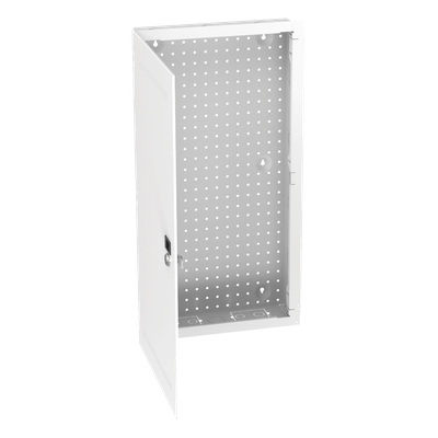 Gabinete de Montaje en Pared / Acero Calibre 18 / Capacidad 16 kg (35 lb) / Puerta Reversible con Cerradura / Ventilación Integrada / 28 in de Altura | MS28EHDS