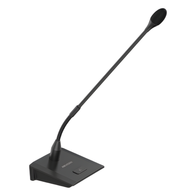 Micrófono de Voceo / Cuello Ganso 409 mm / Alimentación 12 V / Phantom 48 V / Respuesta 20 Hz a 20 kHz / LED | DS-QAE0MG0G1
