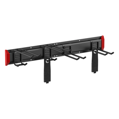 Estante de Almacenamiento de Pared / Capacidad 136 kg / Ganchos Ajustables / 2 Placas de Montaje / Acero y Plástico | LGS01-01