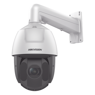 PTZ IP 4 Megapixel / 25X Zoom / 150 mts IR / DARKFIGHTER / ACUSENSE (Evita Falsas Alarmas) / Exterior IP66 / WDR 120 dB / PoE+ / Alarmas y Audio I/O / Micro SD / Metal / 24 VCA | DS-2DE5425IW-AE(T5)
