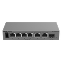 Switch Gigabit Smart Cloud / 7 Puertos / 4 PoE+ 40 W / 1 SFP Uplink / Capa 2 / Protección 6 kV / Fanless | RG-ES207GS-LP